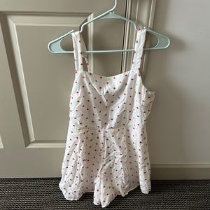 Polka dot romper size M